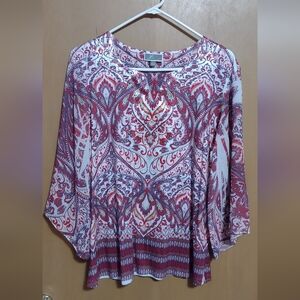 Lower price!*poly neck top(L)